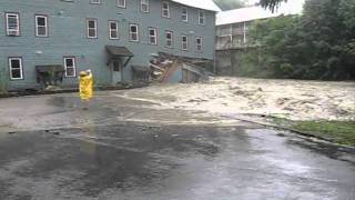 Brattleboro Vt Flooding  Whetstone Studio for Arts [upl. by Neros]