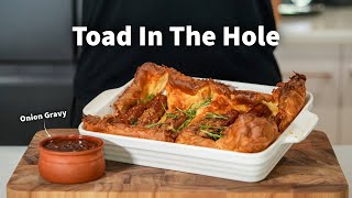 Toad In The Hole Crispy amp Fluffy  A Classic British Recipe 🇬🇧 [upl. by Barncard]