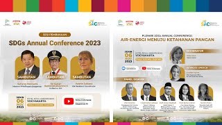 Plenary  SDGs Annual Conference 2023 [upl. by Ecineg590]