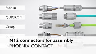 M12 connectors for assembly for best connectivity technology [upl. by Ehtyde]