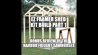 EZ Shed 70188 Barn Style Instant Framing Kit cabin update [upl. by Whiteley]