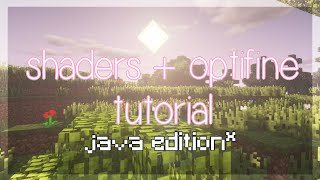 how to install shaders  minecraft java edition [upl. by Aimahs]