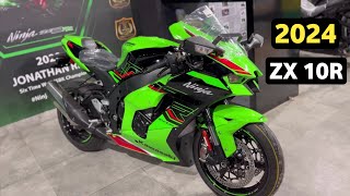 Kawasaki Ninja ZX10R 2024 Model 🔥  Launch Date Top Speed  Price Review amp Ride [upl. by Nairbal]