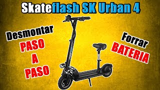 Desmontar PASO A PASO patinete eléctrico PARA FORRAR BATERÍA [upl. by Attelahs409]