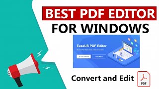 Best PDF Editor for Windows 2021  EaseUS PDF Editor [upl. by Nnilsia]