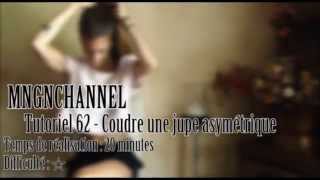 Tutoriel 62  Coudre une jupe asymétrique [upl. by Coco]