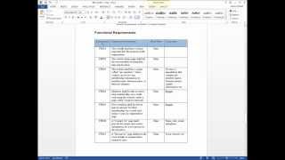 Documenting Functional Requirements [upl. by Ydok145]