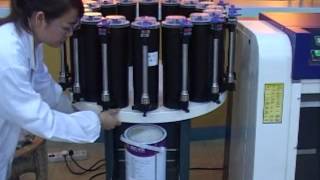 Oceanpower manual paint tinting machine and shaker operation video [upl. by Russian]