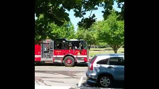 Stoneham MA Fire Engine 2 and Armstrong EMS responding to a medical 6252016 [upl. by Atnauq]