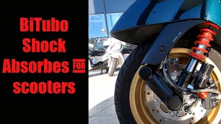 New Bitubo shock absorbers for scooters  Vespa 300 [upl. by Aibonez]