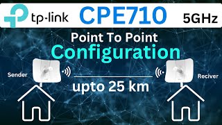 TP Link CPE710  TPLink CPE710 Point To Point Configuration [upl. by Craddock]