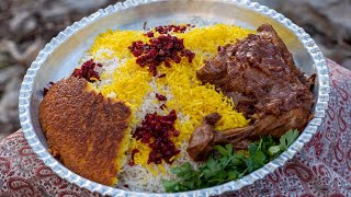 Zereshk Polo Ba Morgh A Delicious and Traditional Persian Dish Recipeزرشک پلو با مرغ و ته دیگ [upl. by Leiva]