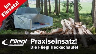 Fliegl AgroCenter im Einsatz  Heckschaufel mechanisch [upl. by Derrik]