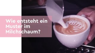 Wie entsteht ein Muster im Milchschaum [upl. by Atkinson]