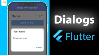 Flutter Tutorial  Create Popup Dialog With TextField  The Right Way [upl. by Khalin]