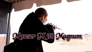 SHOT 2015 Shooting The Mauser M98 Magnum [upl. by Kilah154]