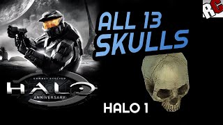 All Skull Locations  Halo Combat Evolved  The Master Chief Collection  Headhunter Achievement [upl. by Belldame188]