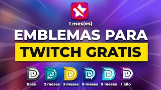 ¡Emblemas para suscriptores de Twitch GRATIS Y SIN PHOTOSHOP Duodedos [upl. by Ailisab]