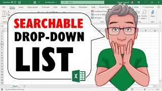 How to Create a Searchable Dropdown List in Excel [upl. by Inad]