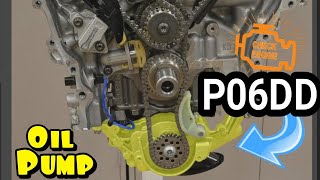 How to replace a OIL Pump on your car P06DD P0522 P06DE P06DA Dodge 36 Pentastar ticking noise [upl. by Heisel]