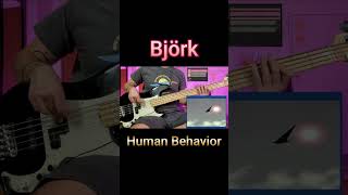 Björk  Human Behavior  Short Bass Cover [upl. by Anirda198]