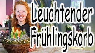 DIY Tischdeko mit Frühlingsboten  Mooskranz mit Hyazinthen  LED Kerzendeko mit Frühblühern [upl. by Hunley242]