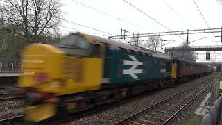 37407 UK Railtours The Capital Tractors  Outward Positioning Tour [upl. by Nahtanod]