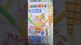 Doms pencil colour ❣️ 12 shades ✨ 60₹😀 👉buy now👈 [upl. by Eliezer384]