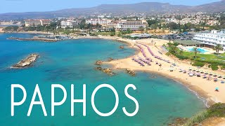 PAPHOS Check out any hotel and its beach for 1 minute  Cyprus [upl. by Jessalin]