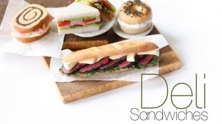 Deli Sandwiches  Polymer Clay Miniature Food Tutorial [upl. by Swan]