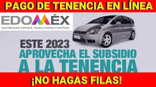 PAGO DE TENENCIA quotEN LÍNEAquot DE MOTO O CARRO ESTADO DE MÉXICO 2023  TRÁMITES  FÁCIL Y RÁPIDO SEMOVI [upl. by Mason]