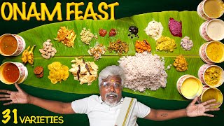 DAD Tries ONAM SPECIAL VIRUNTHU 😋 Unboxing 31 Varities Onasadya 😮 [upl. by Eustasius952]