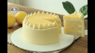 Eggless Lemon Curd Cake with Easy Buttercream Frosting [upl. by Tymon]