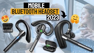 Best Bluetooth Headset For Mobile Phones In 2023  Top 5 Best Bluetooth Mono Headsets Review [upl. by Aicemaj]