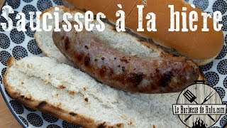 Saucisse grillée à la bière au barbecue [upl. by Nrevel]