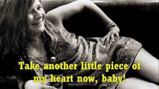 JANIS JOPLIN Piece of my Heart  Lyrics [upl. by Luelle]