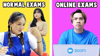 Students in Online Exams vs Normal Exams [upl. by Lohner]