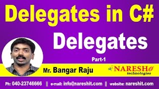 Delegates in C  Delegates Part 1  CNET Tutorial  Mr Bangar Raju [upl. by Bertine377]