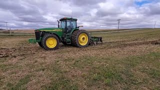 John Deere 8410 Subsoiling with a 5 shank Inline Ripper [upl. by Eixel]