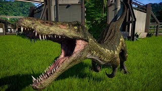 Baryonyx vs Carnotaurus Ceratosaurus Allosaurus  Jurassic World Evolution [upl. by Alehc]