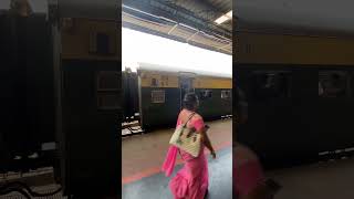 Palasa MEMU leaving platform 1 of Visakhapatnam railway station [upl. by Aerdnak]