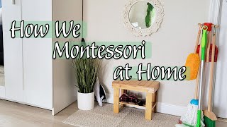 MONTESSORI HOME TOUR  How We Montessori At Home With a 2 Year Old DIY amp Functional Montessori Home [upl. by Rosenblum]