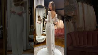 Detachable bridal jumpsuit for your modern wedding bride bridal brautmode fashion weddingdress [upl. by Yssirhc101]