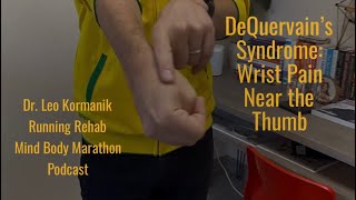 DeQuervain’s Syndrome Pain in the Wrist Near the Thumb [upl. by Lupiv]