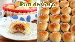 Pan de Coco  Soft and Fluffy  Coconut Bread [upl. by Quinn]