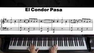 El Cóndor Pasa  Piano Tutorial [upl. by Aggappera595]