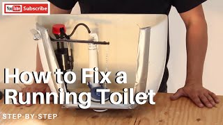 Repair a Toilet that continuously runs water makes a quotHissingquot sound [upl. by Ronen]