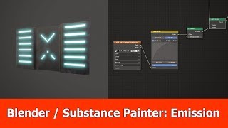 Blender 28 Substance Painter PBR and Emission [upl. by Starr]