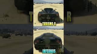 GTA 5 Infernus VS Turismo R Which is best  gta5  shorts [upl. by Ecniuq]