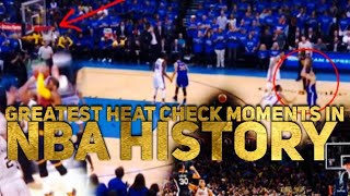 Greatest HEAT CHECK Moments in NBA History DIDN’T MISS ANY [upl. by Atnoled]